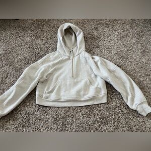 Lululemon Ivory Speckled Half-Zip Hoodie XS/S